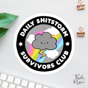 Daily Shitstorm Survivors Club Sticker
