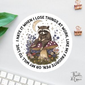 Trash Panda Raccoon Sticker